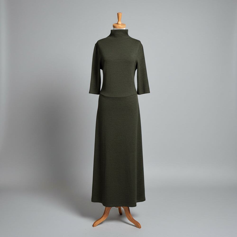 Vince olive green knit dress, size L